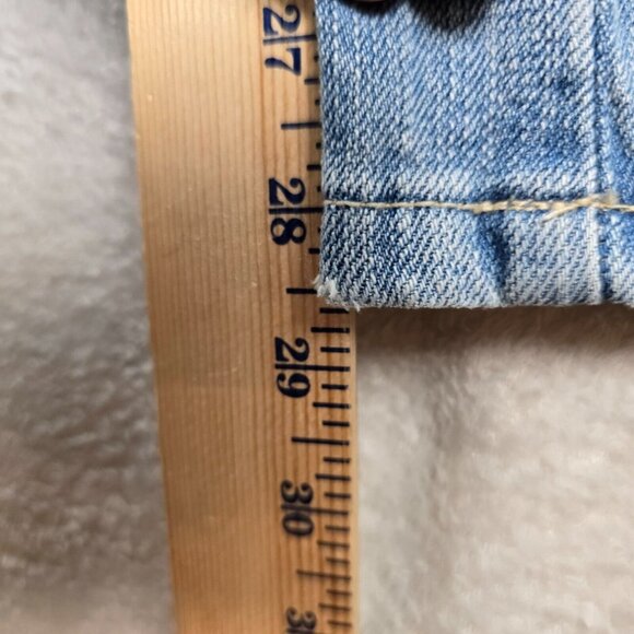 Dear AB Jeans Womens Size 18S Flap Pockets Light Wash Flare Bootcut Boho Chic - Picture 6 of 14